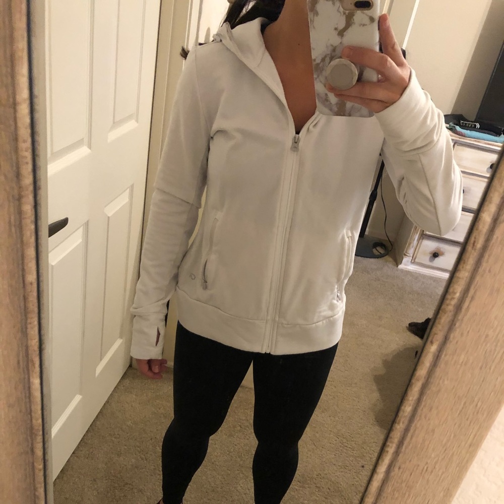 White workout jacket